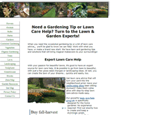 Tablet Screenshot of lawn-and-gardening-tips.com
